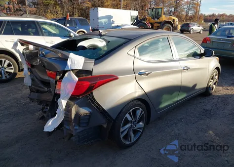 2014 Hyundai Elantra Limited z USA, uszkodzony, nr VIN 5NPDH4AE6EH504560